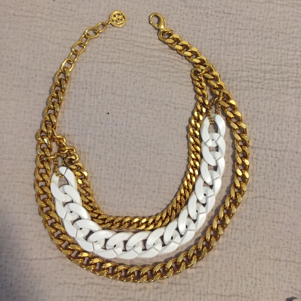 24k Gold and resin chain Ben Amun x DKNY necklace